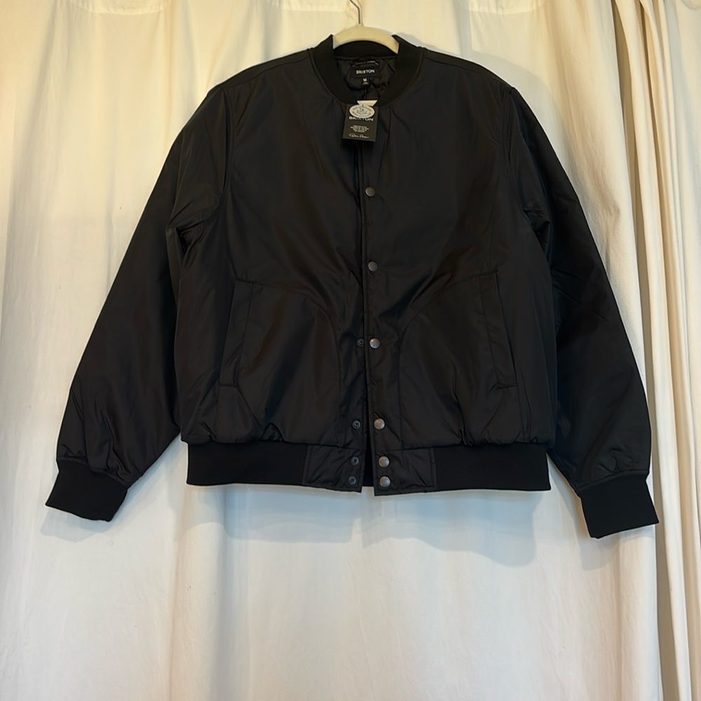 Men’s Brixton water and wind repellent black puffer jacket